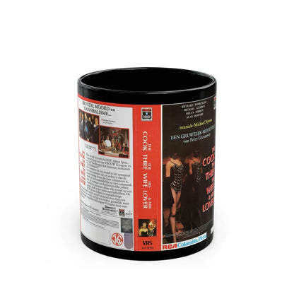 THE COOK THE THIEF HIS WIFE AND HER LOVER (VHS COVER) - Black Coffee Mug-11oz-Go Mug Yourself