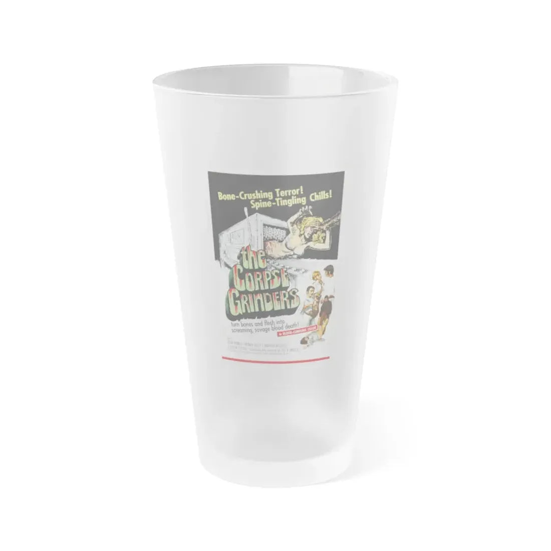 THE CORPSE GRINDERS 1971 Movie Poster - Frosted Pint Glass 16oz 16oz Frosted - Go Mug Yourself