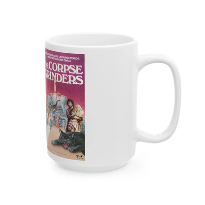 THE CORPSE GRINDERS (VHS COVER) - White Coffee Mug - Go Mug Yourself