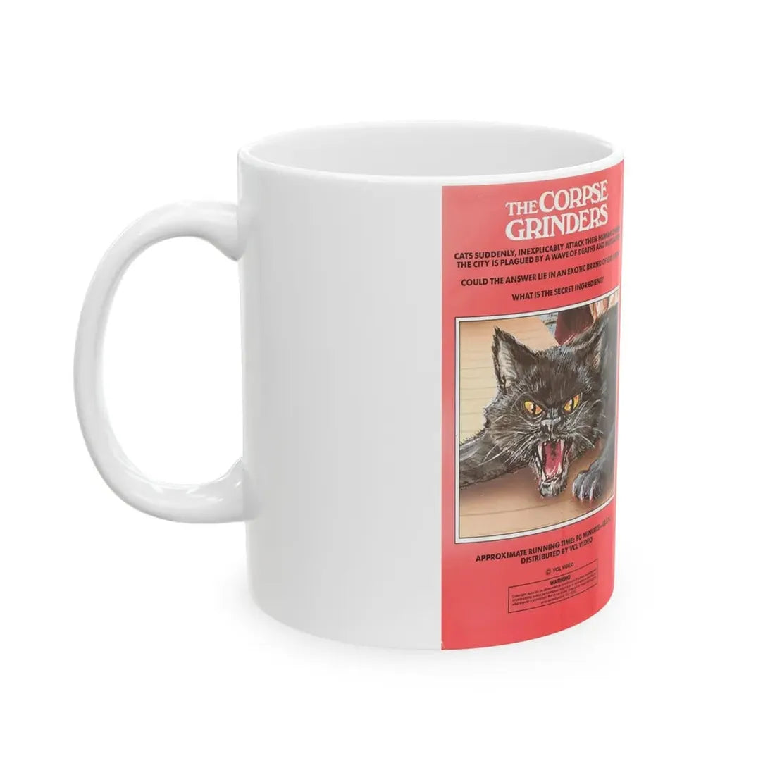 THE CORPSE GRINDERS (VHS COVER) - White Coffee Mug - Go Mug Yourself