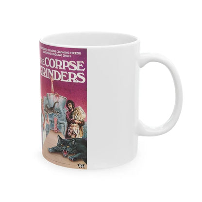 THE CORPSE GRINDERS (VHS COVER) - White Coffee Mug - Go Mug Yourself