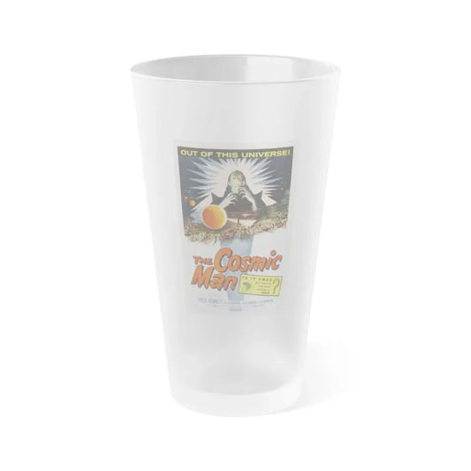 THE COSMIC MAN 1959 Movie Poster - Frosted Pint Glass 16oz 16oz Frosted - Go Mug Yourself