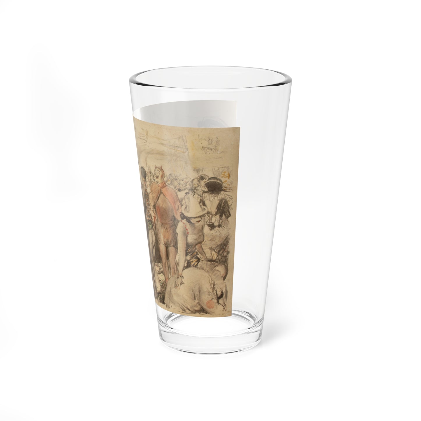 The Costume Ball (Magazine Illustration) Pint Glass 16oz-Go Mug Yourself