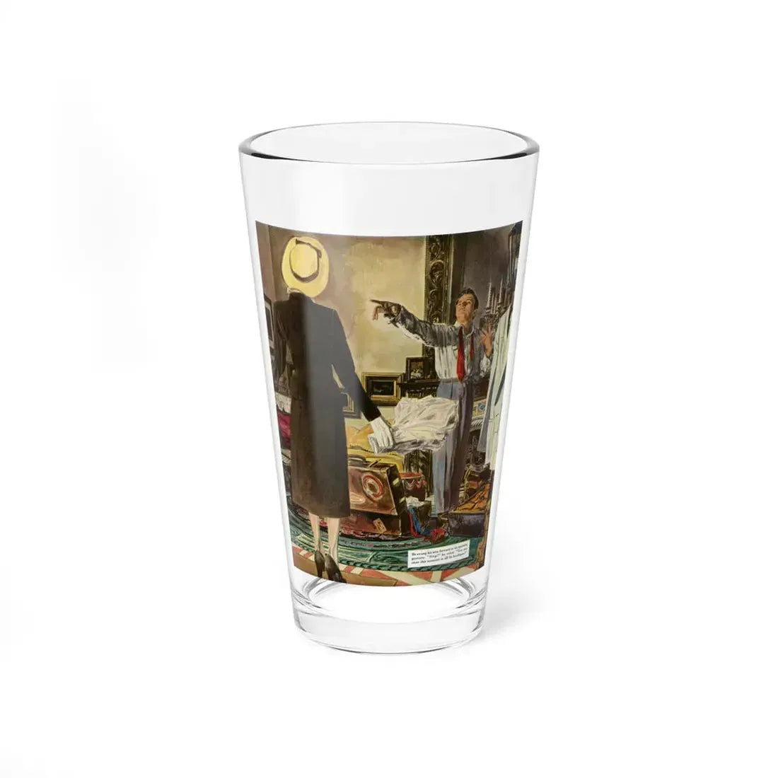 The Counterfeit Marriage, 1949 (Magazine Illustration) Pint Glass 16oz 16oz - Go Mug Yourself