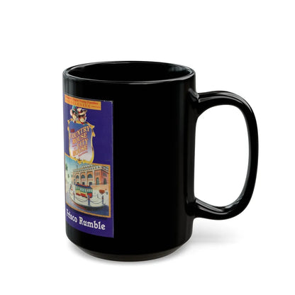 THE COUNTRY MOUSE AND THE CITY MOUSE ADVENTURES FRISCO RUMBLE (VHS COVER) - Black Coffee Mug-Go Mug Yourself