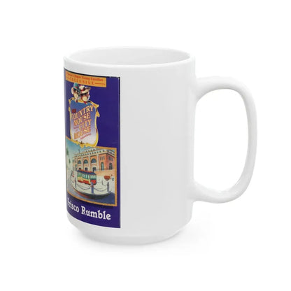 THE COUNTRY MOUSE AND THE CITY MOUSE ADVENTURES FRISCO RUMBLE (VHS COVER) - White Coffee Mug - Go Mug Yourself