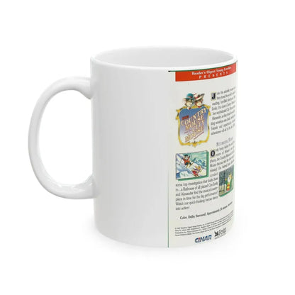 THE COUNTRY MOUSE AND THE CITY MOUSE ADVENTURES STRAUSS MAUS (VHS COVER) - White Coffee Mug - Go Mug Yourself