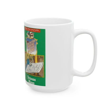 THE COUNTRY MOUSE AND THE CITY MOUSE ADVENTURES STRAUSS MAUS (VHS COVER) - White Coffee Mug-Go Mug Yourself