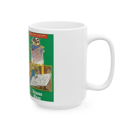 THE COUNTRY MOUSE AND THE CITY MOUSE ADVENTURES STRAUSS MAUS (VHS COVER) - White Coffee Mug - Go Mug Yourself