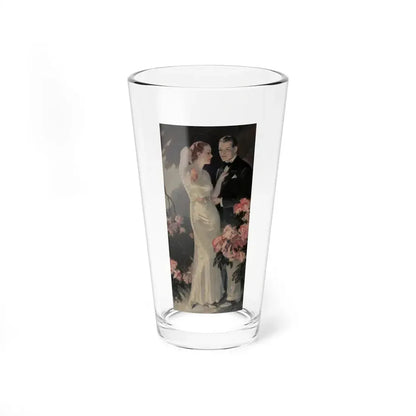 The Couple in the Garden (Magazine Illustration) Pint Glass 16oz 16oz - Go Mug Yourself