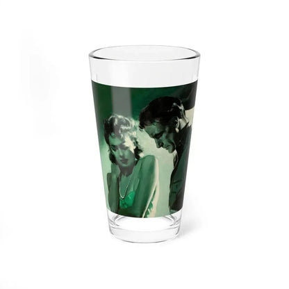 The Couple in the Green Light (Magazine Illustration) Pint Glass 16oz 16oz - Go Mug Yourself