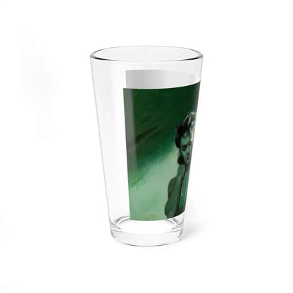 The Couple in the Green Light (Magazine Illustration) Pint Glass 16oz - Go Mug Yourself