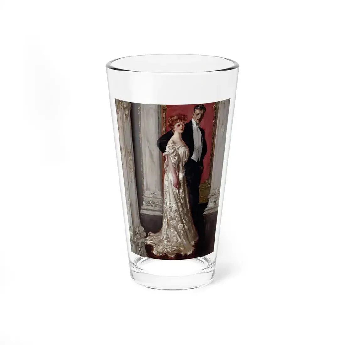 The Couple (Magazine Illustration) Pint Glass 16oz 16oz - Go Mug Yourself