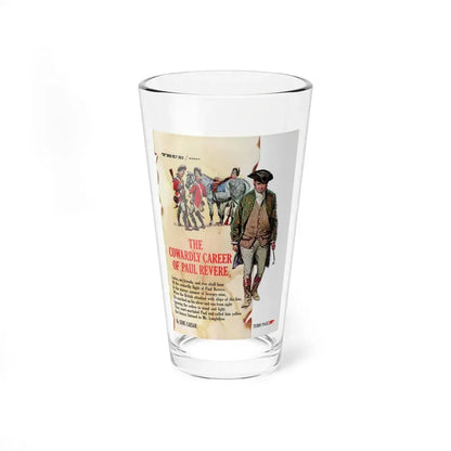 The Cowardly Career of Paul Revere (1), True magazine, March 1962 (Magazine Illustration) Pint Glass 16oz 16oz - Go Mug Yourself