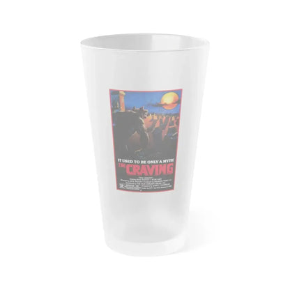 THE CRAVING (THE RETURN OF THE WOLF MAN) 1980 Movie Poster - Frosted Pint Glass 16oz 16oz Frosted - Go Mug Yourself