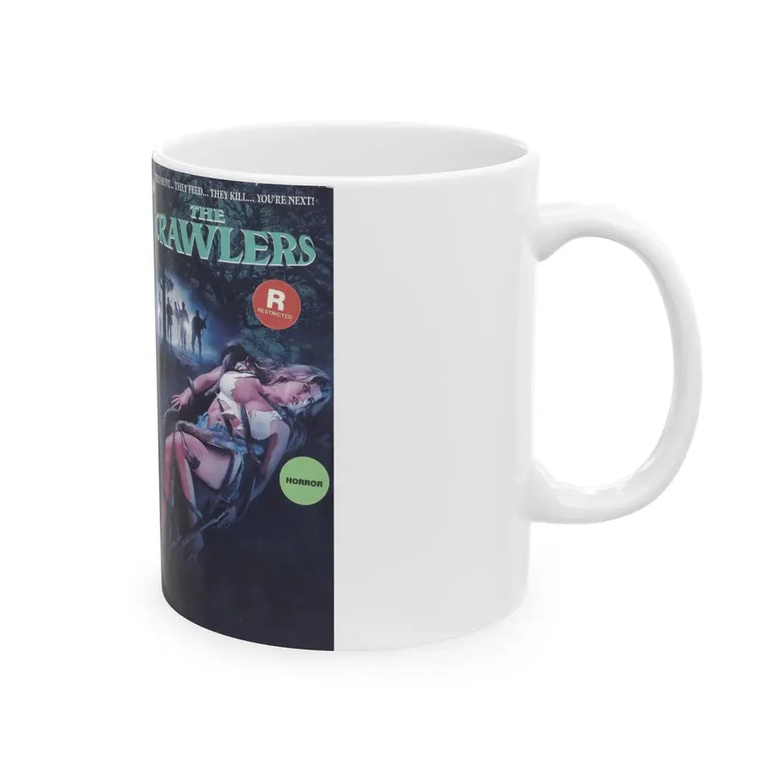 THE CRAWLERS (VHS COVER) - White Coffee Mug - Go Mug Yourself