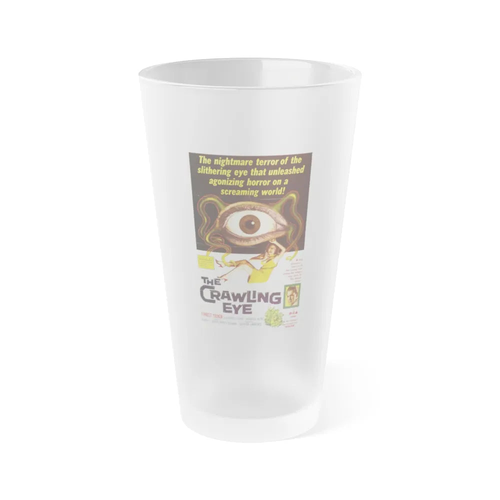 THE CRAWLING EYE (THE TROLLENBERG TERROR) 1958 Movie Poster - Frosted Pint Glass 16oz-16oz-Frosted-Go Mug Yourself