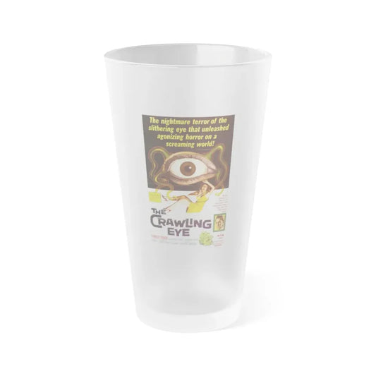 THE CRAWLING EYE (THE TROLLENBERG TERROR) 1958 Movie Poster - Frosted Pint Glass 16oz 16oz Frosted - Go Mug Yourself