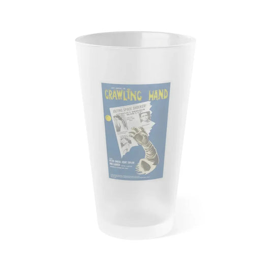 THE CRAWLING HAND 1963 Movie Poster - Frosted Pint Glass 16oz 16oz Frosted - Go Mug Yourself