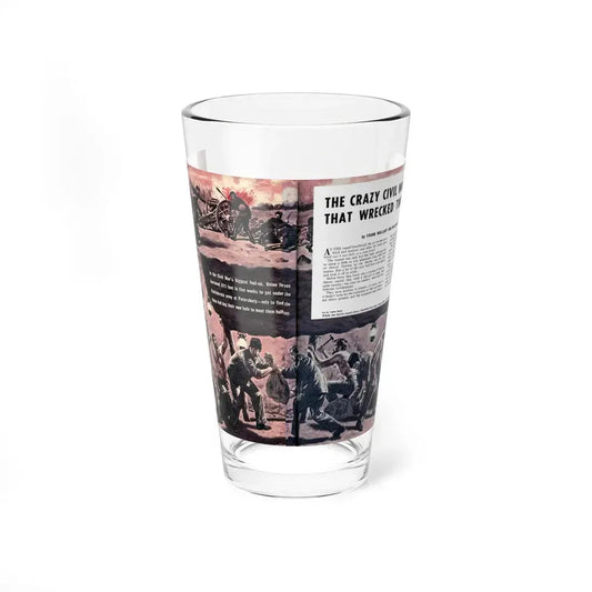 The Crazy War Tunnel That Wrecked Two Armies, Stag, July, 1960 (Magazine Illustration) Pint Glass 16oz 16oz - Go Mug Yourself