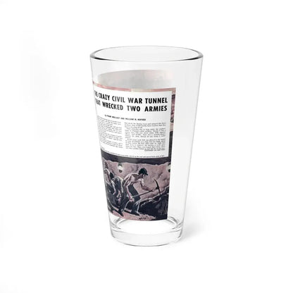 The Crazy War Tunnel That Wrecked Two Armies, Stag, July, 1960 (Magazine Illustration) Pint Glass 16oz - Go Mug Yourself