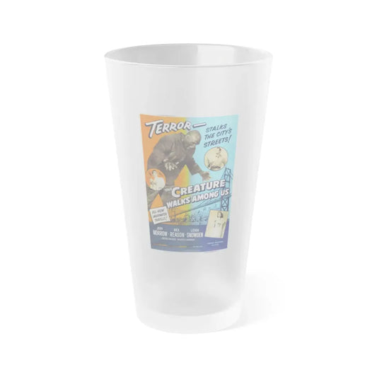 THE CREATURE WALKS AMONG US (3) 1956 Movie Poster - Frosted Pint Glass 16oz 16oz Frosted - Go Mug Yourself
