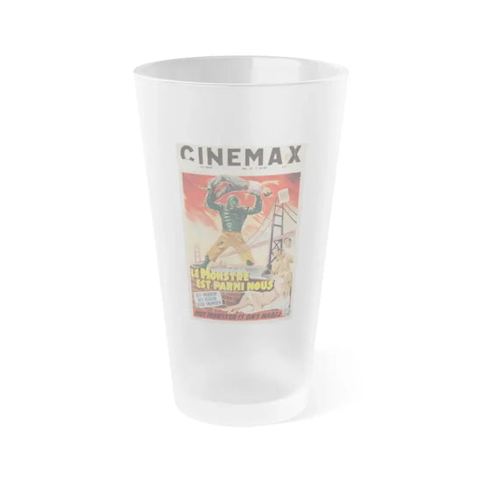 THE CREATURE WALKS AMONG US (BELGIAN) 1956 Movie Poster - Frosted Pint Glass 16oz 16oz Frosted - Go Mug Yourself