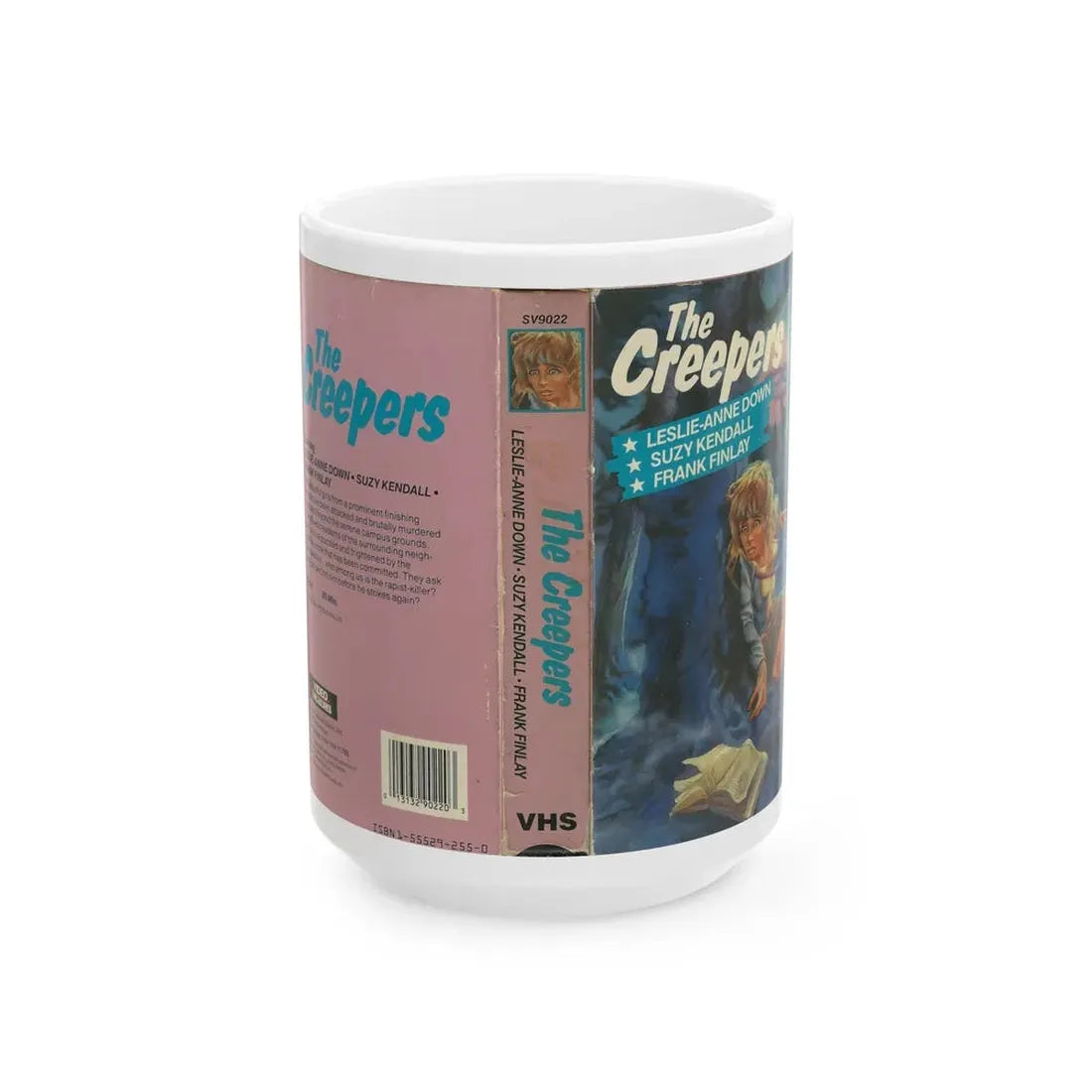 THE CREEPERS LESLIE ANNE DOWN (VHS COVER) - White Coffee Mug 15oz - Go Mug Yourself