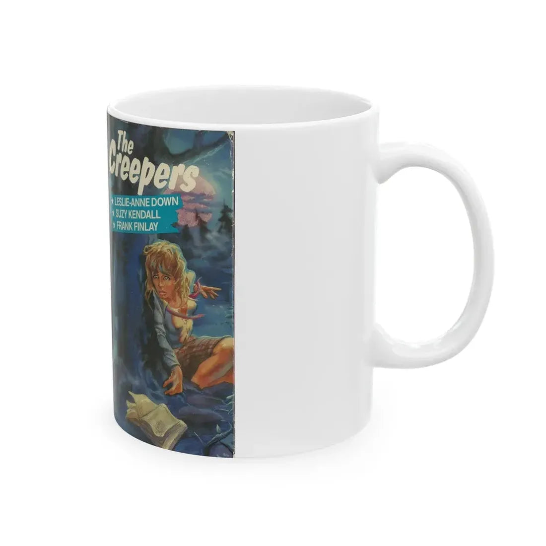THE CREEPERS LESLIE ANNE DOWN (VHS COVER) - White Coffee Mug - Go Mug Yourself