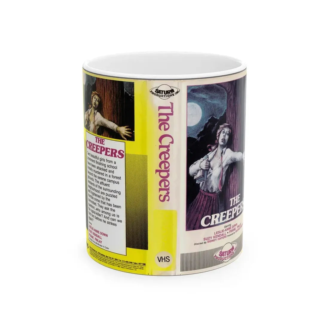THE CREEPERS (VHS COVER) - White Coffee Mug 11oz - Go Mug Yourself