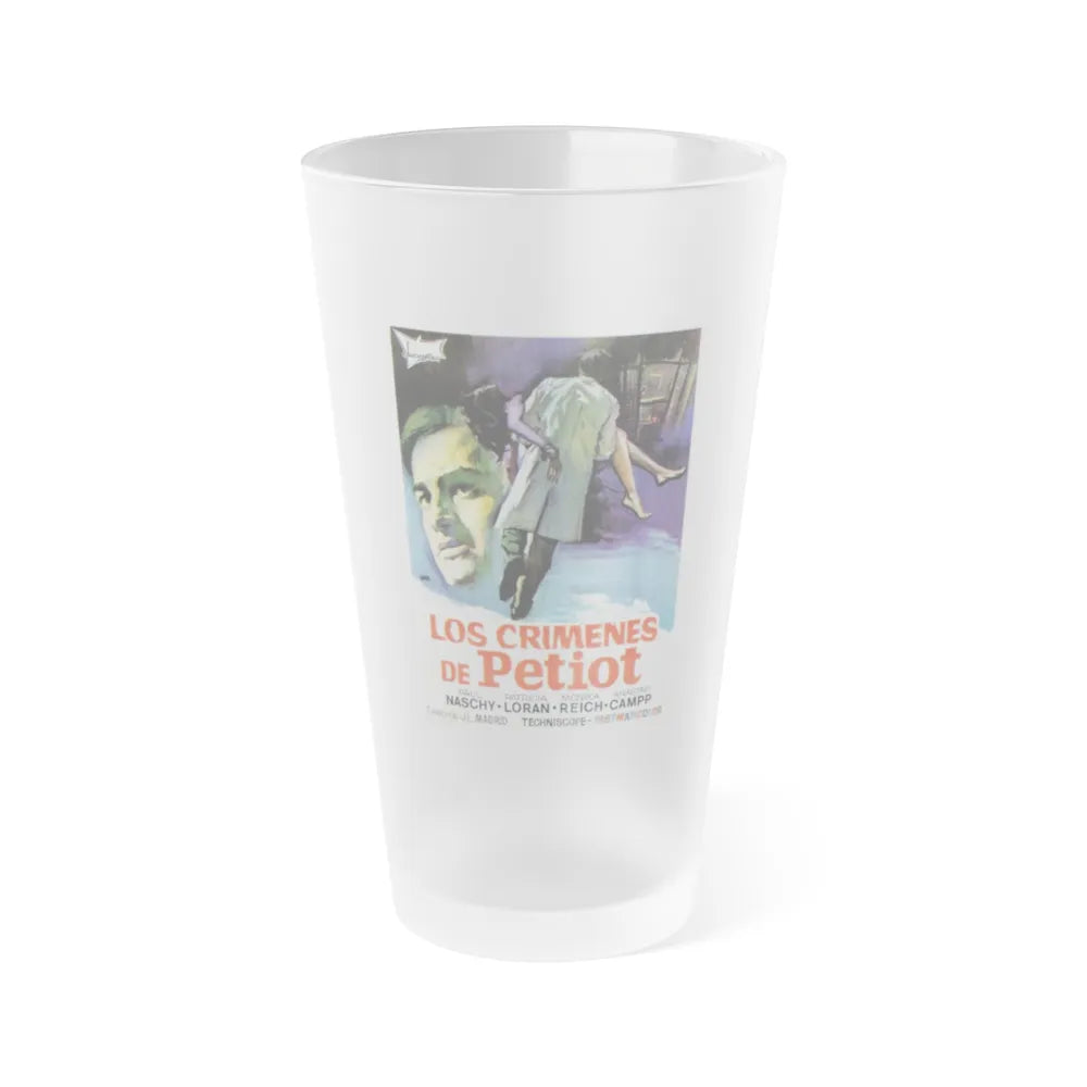 THE CRIMES OF PETIOT 1973 Movie Poster - Frosted Pint Glass 16oz-16oz-Frosted-Go Mug Yourself