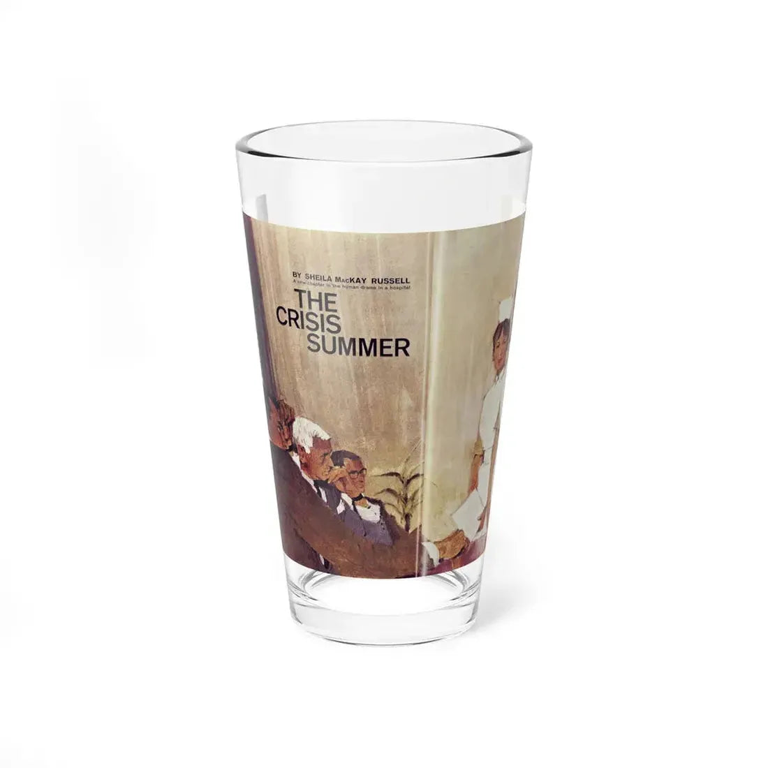The Crisis Summer, Chatelaine, June 1965 (Magazine Illustration) Pint Glass 16oz 16oz - Go Mug Yourself