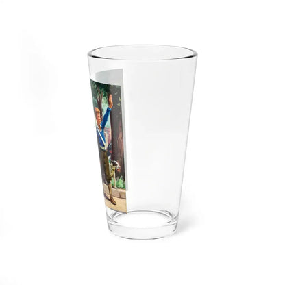 The Crossing Guard (Magazine Illustration) Pint Glass 16oz - Go Mug Yourself