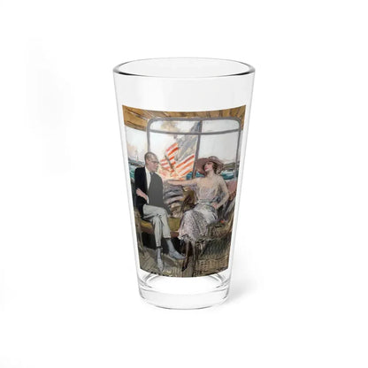 The Cruise, The Saturday Evening Post interior illustration (Magazine Illustration) Pint Glass 16oz 16oz - Go Mug Yourself