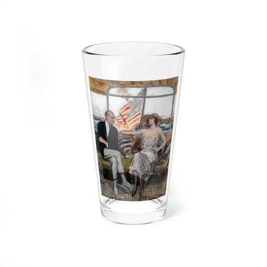 The Cruise, The Saturday Evening Post interior illustration (Magazine Illustration) Pint Glass 16oz 16oz - Go Mug Yourself
