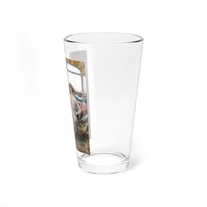 The Cruise, The Saturday Evening Post interior illustration (Magazine Illustration) Pint Glass 16oz-Go Mug Yourself