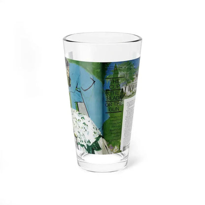The Cup, The Blade, or The Gun, Ladies' Home Journal, April 1961 (Magazine Illustration) Pint Glass 16oz 16oz - Go Mug Yourself