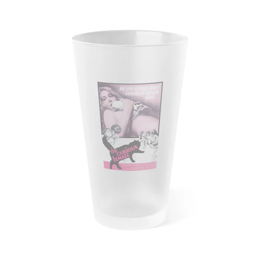 THE CURIOUS FEMALE 1970 Movie Poster - Frosted Pint Glass 16oz-16oz-Frosted-Go Mug Yourself