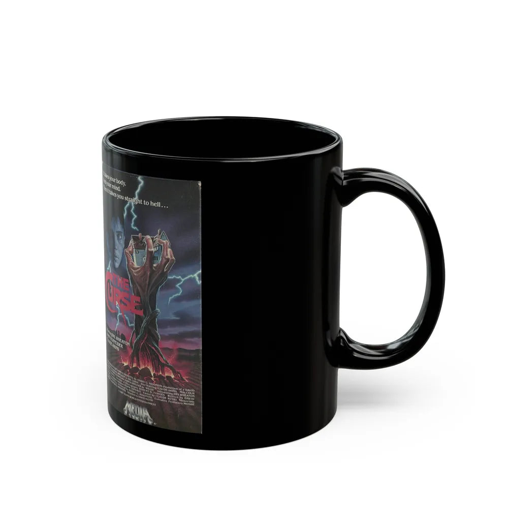 THE CURSE JOHN SCHNEIDER (VHS COVER) - Black Coffee Mug-Go Mug Yourself