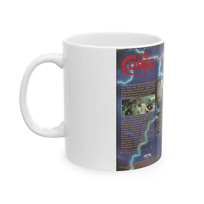 THE CURSE JOHN SCHNEIDER (VHS COVER) - White Coffee Mug - Go Mug Yourself