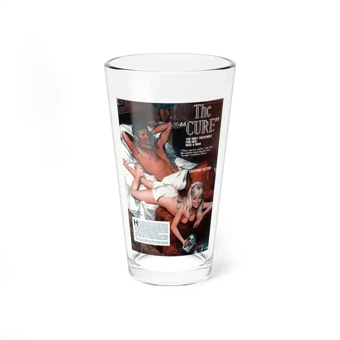 The Curse, Male magazine, September 1971 (Magazine Illustration) Pint Glass 16oz 16oz - Go Mug Yourself