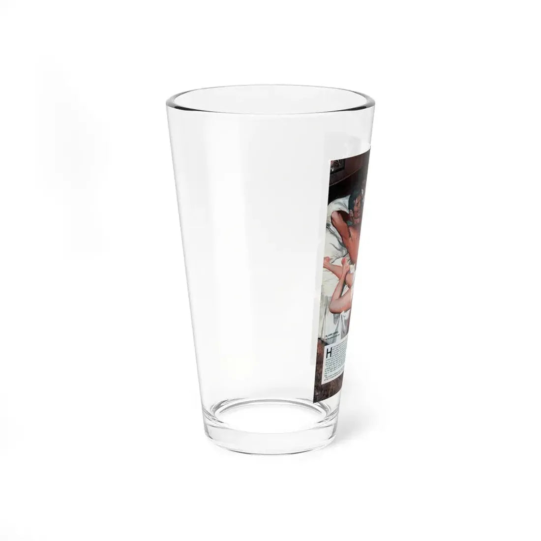 The Curse, Male magazine, September 1971 (Magazine Illustration) Pint Glass 16oz - Go Mug Yourself