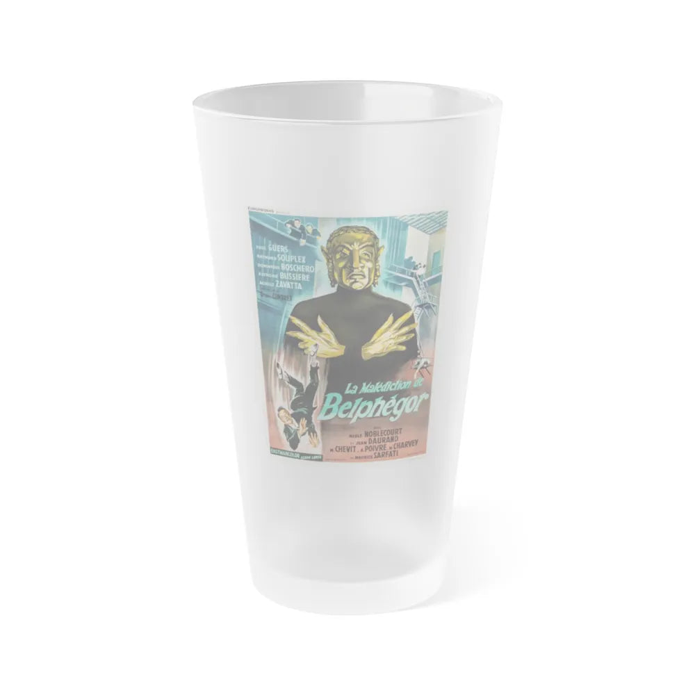 THE CURSE OF BELPHEGOR 1967 Movie Poster - Frosted Pint Glass 16oz-16oz-Frosted-Go Mug Yourself