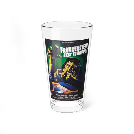THE CURSE OF FRANKENSTEIN (FRENCH) 1957 Movie Poster - Pint Glass 16oz 16oz - Go Mug Yourself