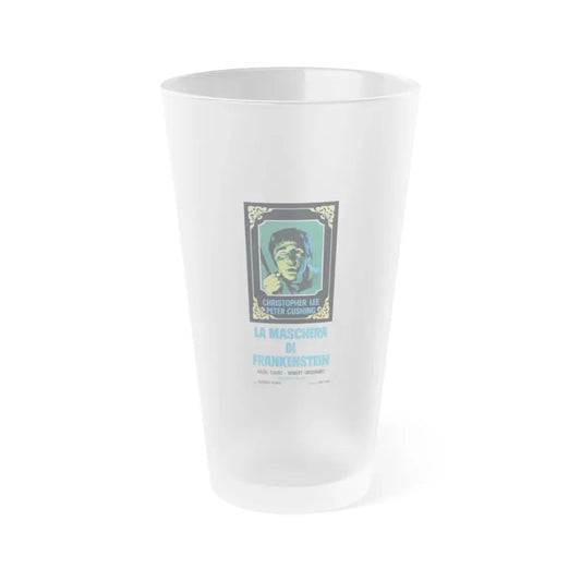 THE CURSE OF FRANKENSTEIN (ITALIAN) 1957 Movie Poster - Frosted Pint Glass 16oz 16oz Frosted - Go Mug Yourself