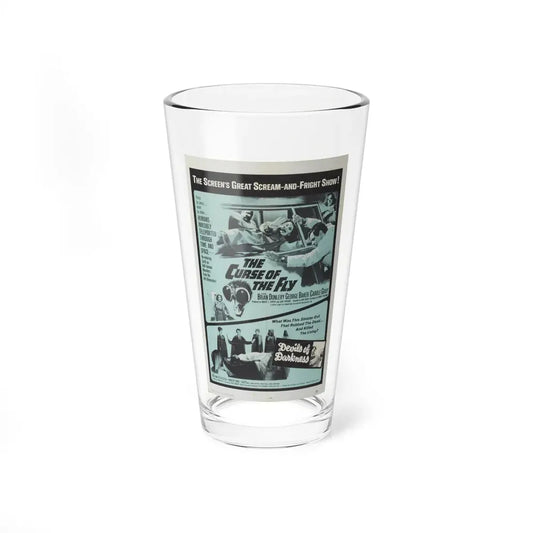 THE CURSE OF THE FLY + DEVILS OF DARKNESS 1965 Movie Poster - Pint Glass 16oz 16oz - Go Mug Yourself