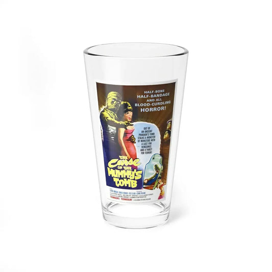 THE CURSE OF THE MUMMY'S TOMB 1964 Movie Poster - Pint Glass 16oz 16oz - Go Mug Yourself