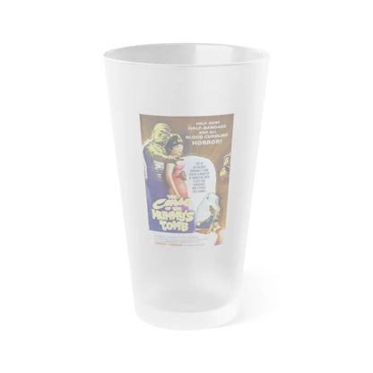 THE CURSE OF THE MUMMY'S TOMB 1964 Movie Poster - Frosted Pint Glass 16oz-16oz-Frosted-Go Mug Yourself