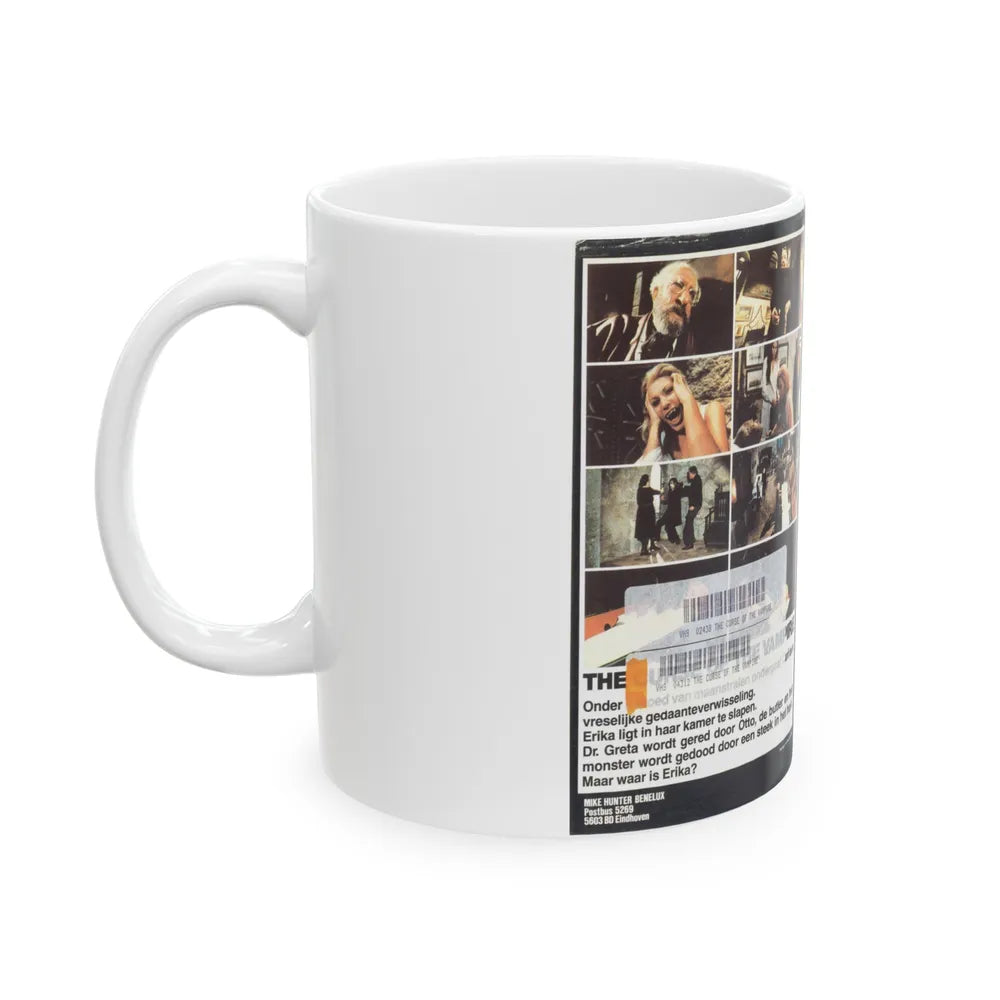 THE CURSE OF THE VAMPIRE (VHS COVER) - White Coffee Mug-Go Mug Yourself