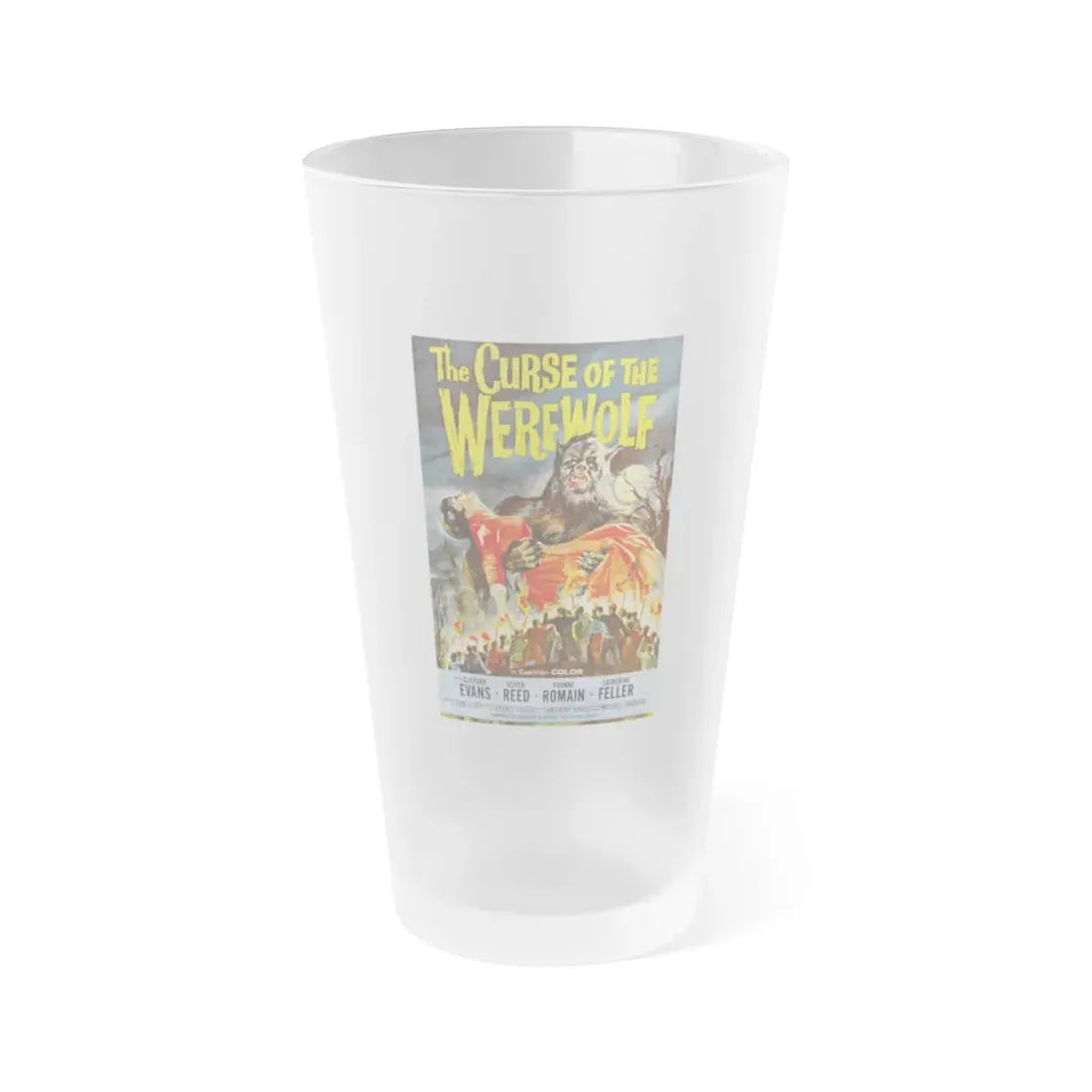 THE CURSE OF THE WEREWOLF 1961 Movie Poster - Frosted Pint Glass 16oz 16oz Frosted - Go Mug Yourself